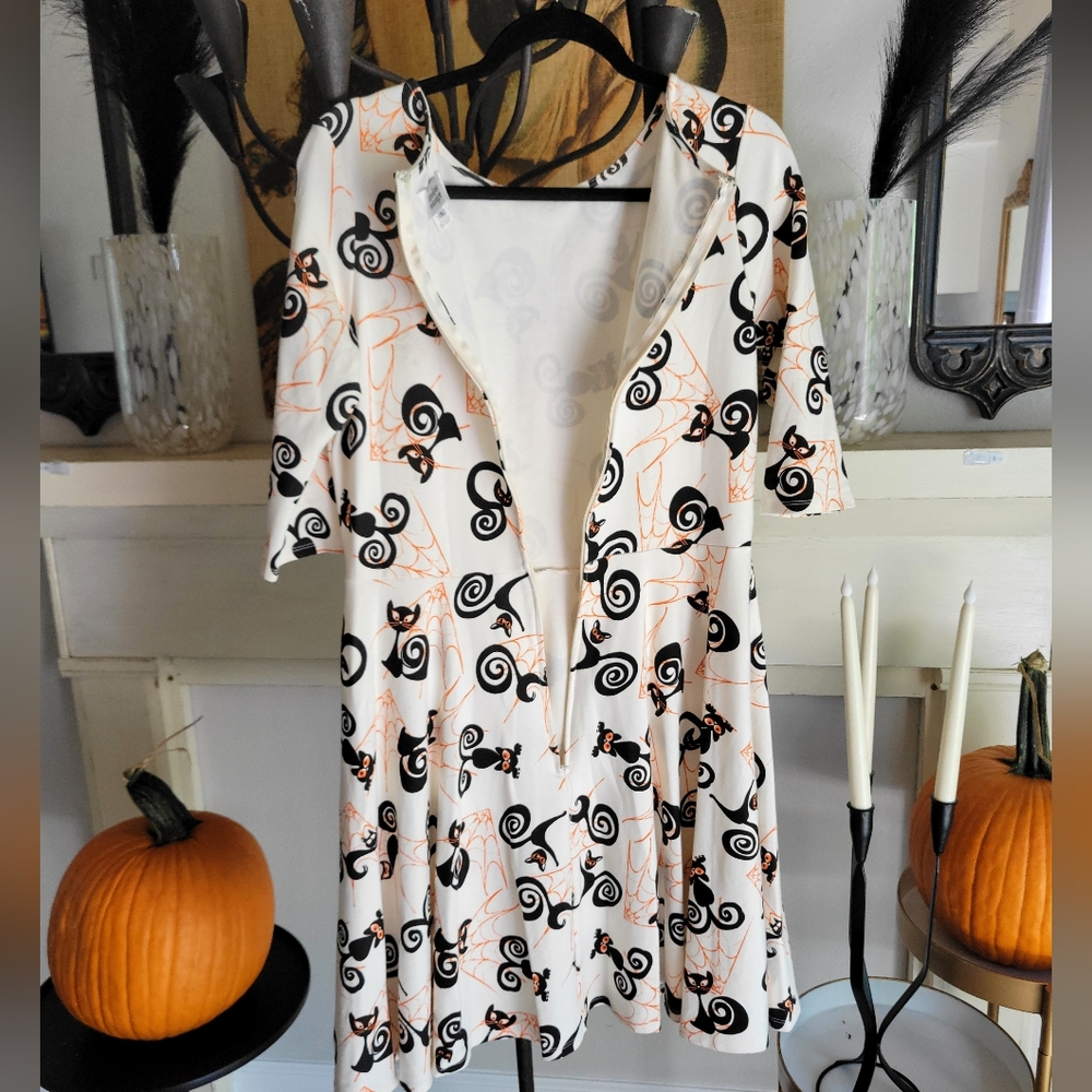 UNIQUE VINTAGE Halloween Collection Fit And Flare Dress - Picture 11 of 11